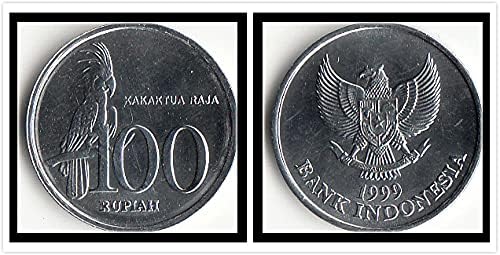 אסיה [כרך 25 מלא] אינדונזיה 100 מטבעות רופי 1999 מהדורה מטבעות זרות